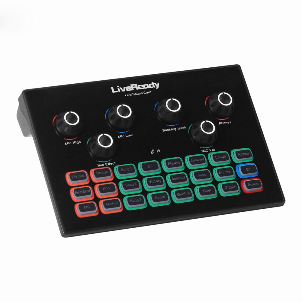 Live Mobile Phone External Equipment Singing K Song Bluetooth Tuning Computer Universal Sound Card