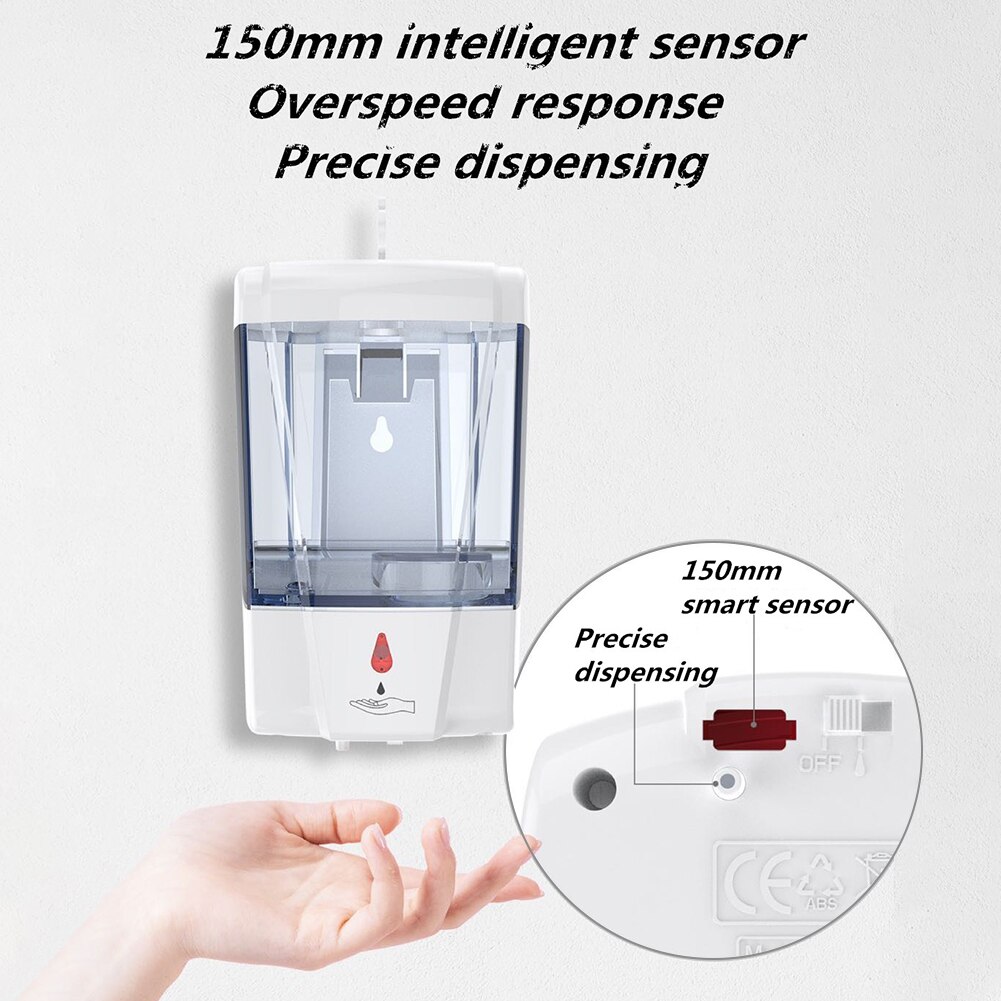 700ml Automatic Liquid Soap Dispenser Sensor Hand ... – Vicedeal