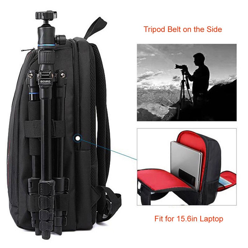 Kamera Rucksack DIY Partition Video Digital DSLR Tasche Wasserdichten draussen-Kamera Foto Tasche Stoßfest Linsen fallen Laptop Rucksack