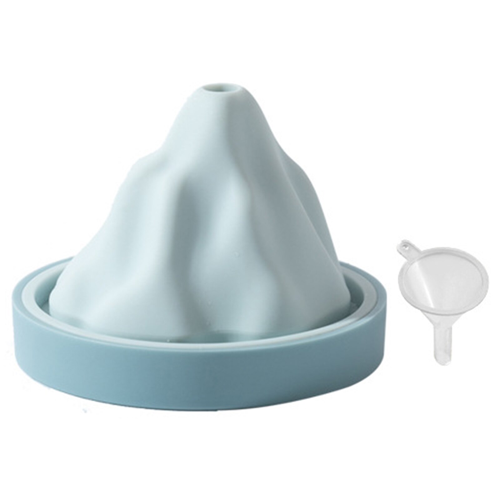 Moule à glaçons en Silicone en forme de montagne, en forme de neige, pour chocolat, glace, cuisson 3D, outil de cuisine pour Cocktail, Pudding, bonbons: Bleu