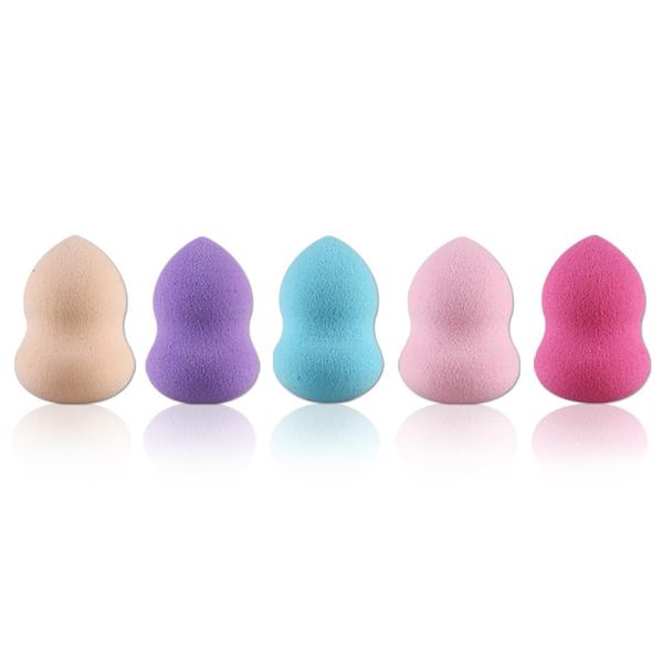 5 Pcs Beauty Gourd Sponge Makeup Blender Foundation Puff Multi Shape Sponges Puff Cosmetic Tools