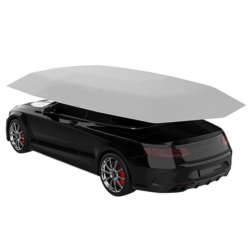 4.5x2. Outdoor Auto Voertuig Tent Auto Paraplu Zonnescherm Cover Oxford Doek Polyester Covers Zonder Beugel: Zilver