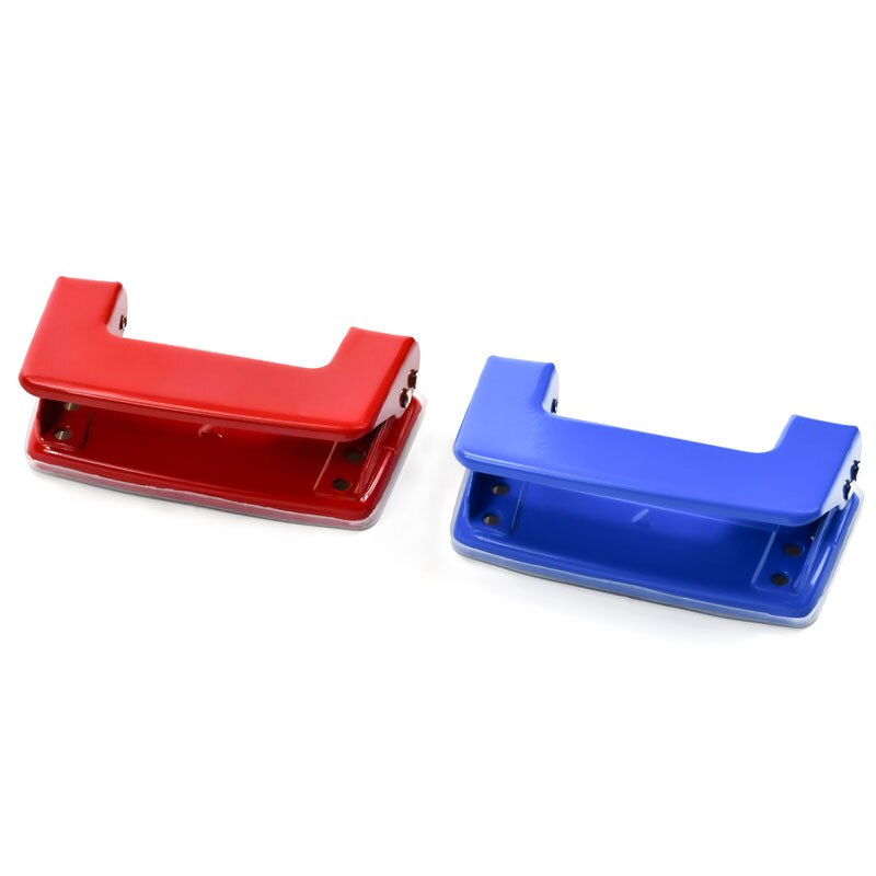 Mini Double hole puncher WB8300 Two holes Portable Metal ABS School Office Stationery 23-sheet aperture 5.5mm