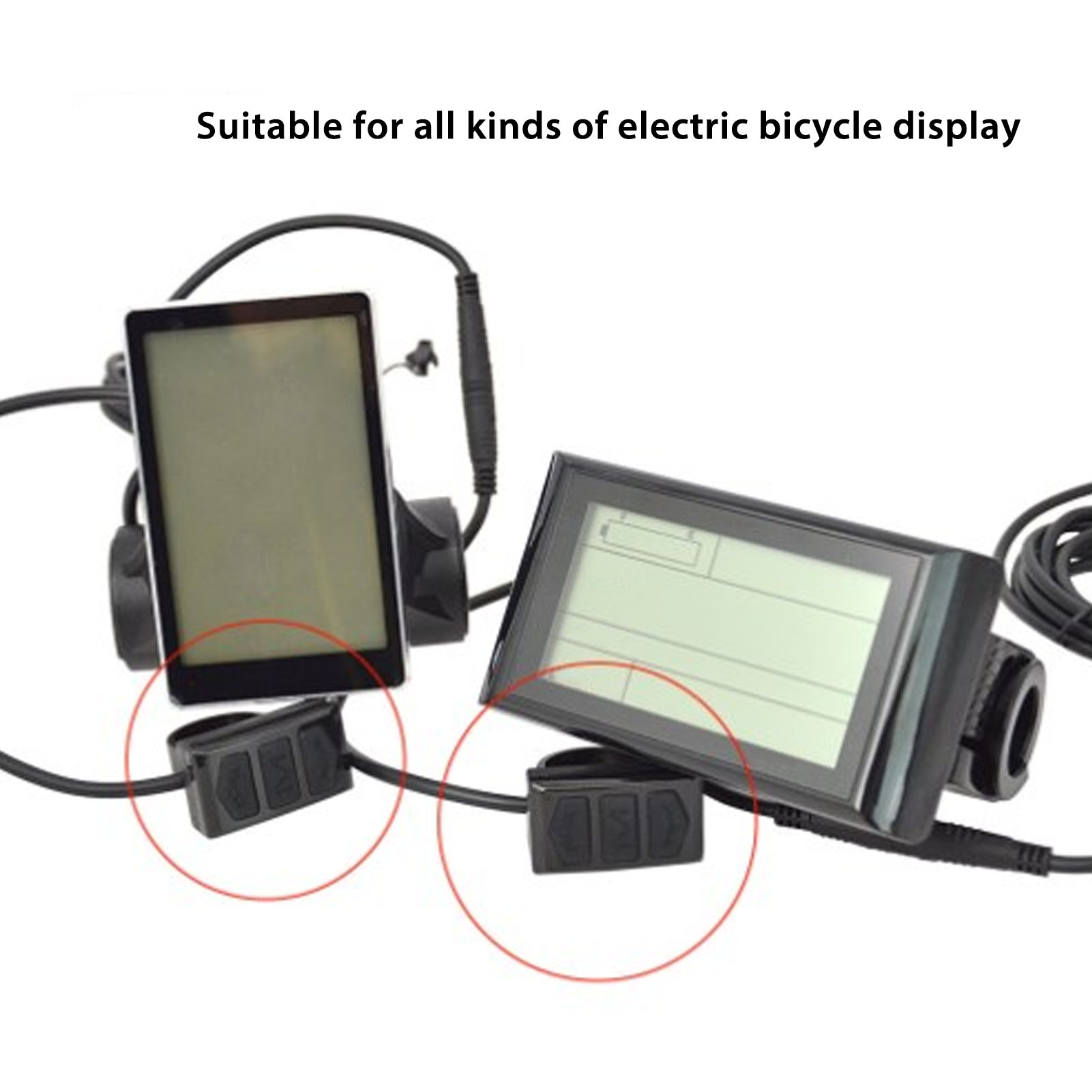 Elektrische Fiets Instrument Display Schakelaar Slip Ergonomisch Gevoelige Elektrische Fiets Stuur Bedieningsknop Schakelaar