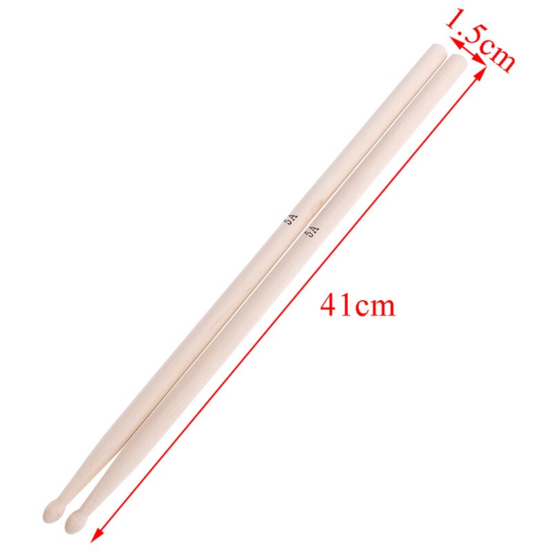 1 par de palillos de tambor de madera de arce de banda Musical 5 a instrumentos musicales