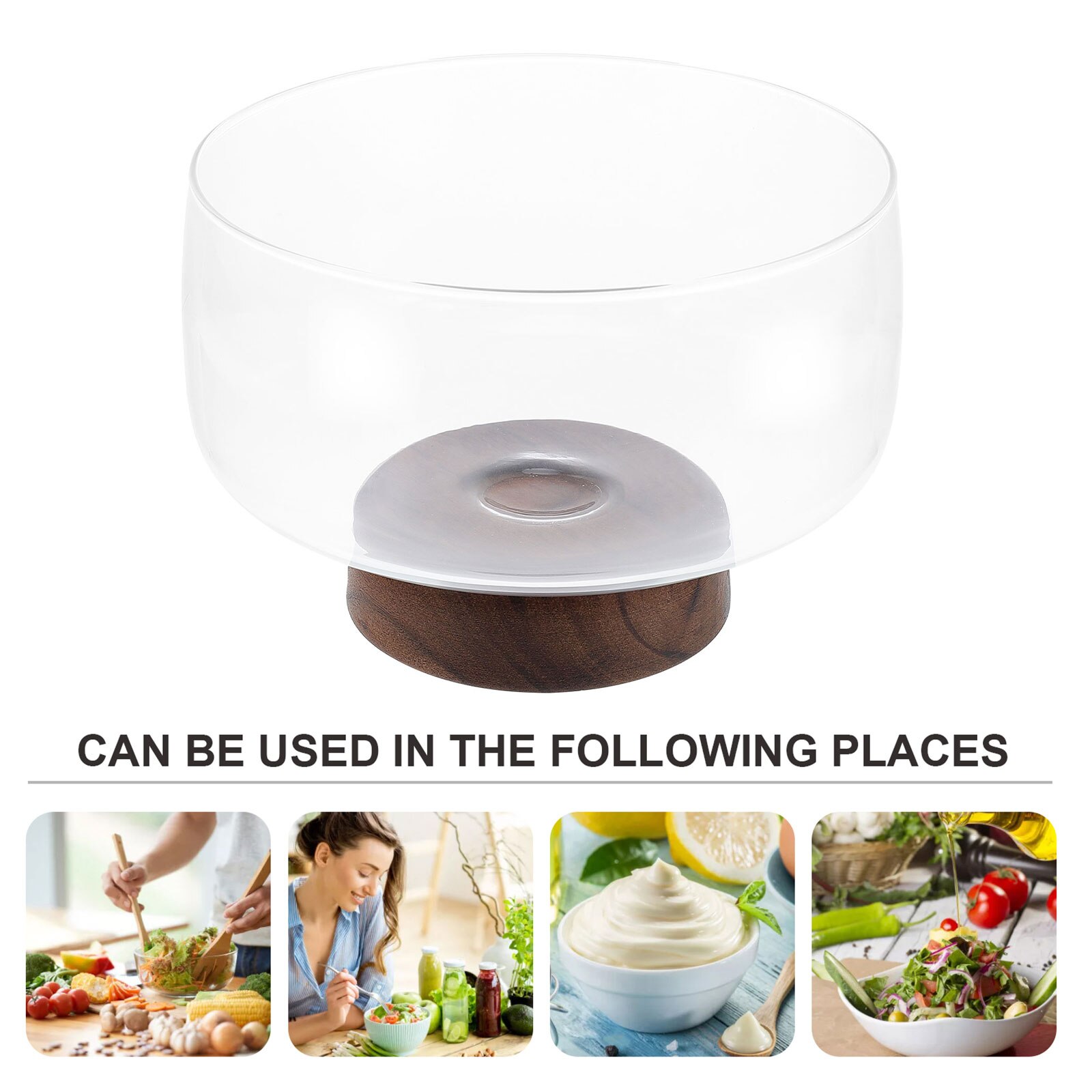 Household Fruit Container Multi-function Snack Bowl Transparent Snack Container Snack Accessory