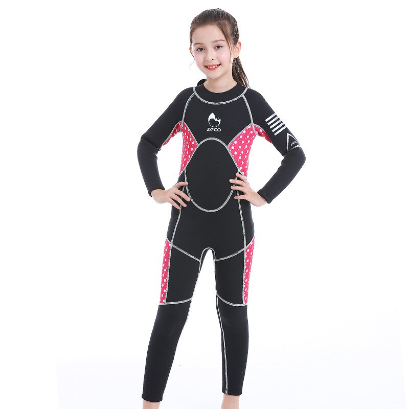 3MM Neoprene Boys Thermal Wetsuits Full-body Children Anti-UV Keep Warm Diving Suits Surf Swimwear Suit for kids