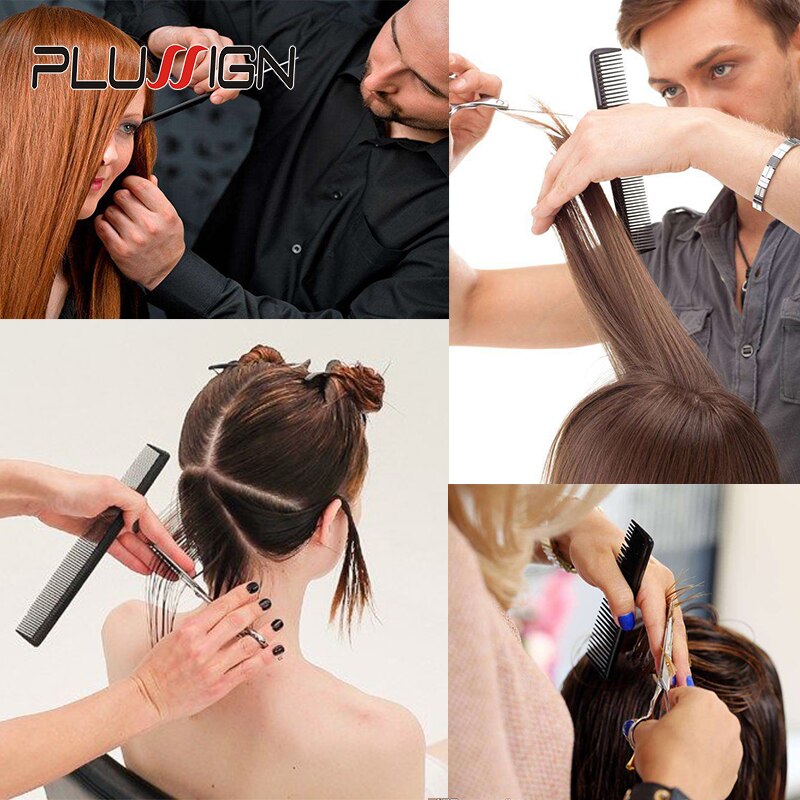 Draagbare Haar Borstel Plastic Haarborstels Voor Kappers Plussign Professionele Kam Set 10 Stuks Haar Kam Voor Haar Styling