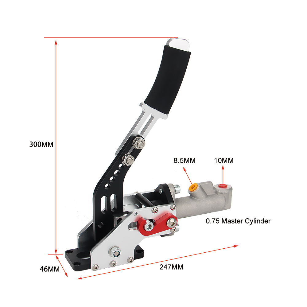 Universal E-brake Drift Race Hand Brake Black Long Vertical Hydraulic Handbrake Hydro