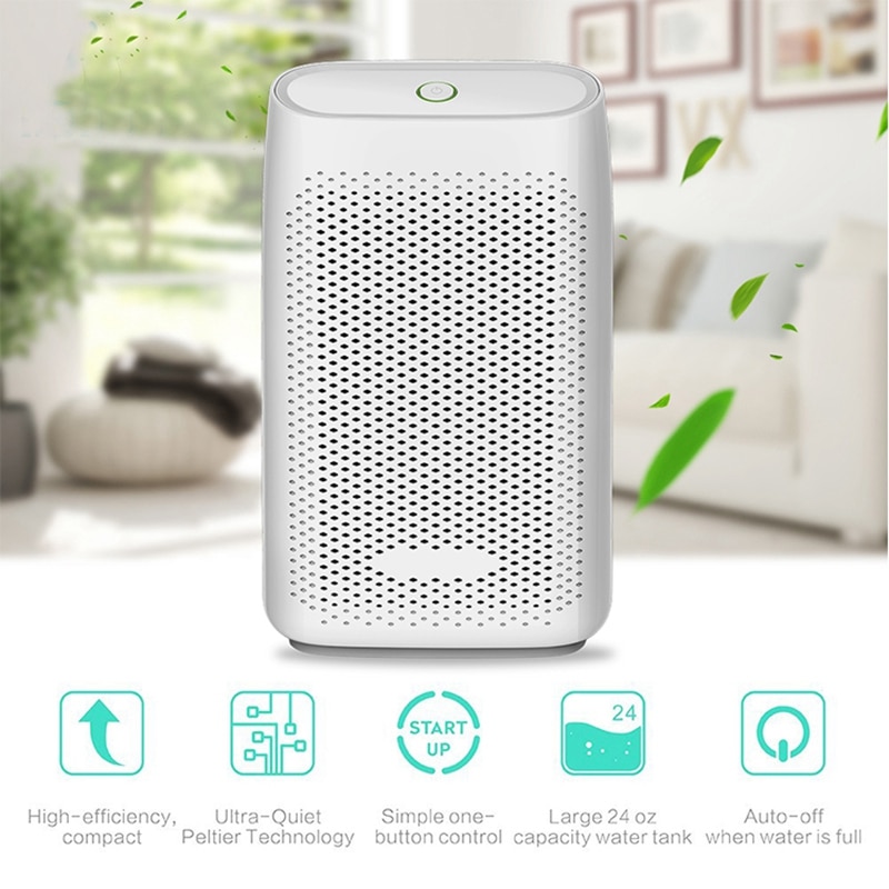 T8 700Ml Home Air Dehumidifier Semiconductor Desiccant Moisture Absorber Car Mini Air Dryer Electric Cooling Machine Eu Plug