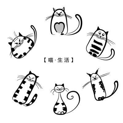 6pcs ceramic dinner plates sets cat plate Small Saucer Shape Mini Plate Ceramics Cartoon Dish Snack Plate Salad Dinner