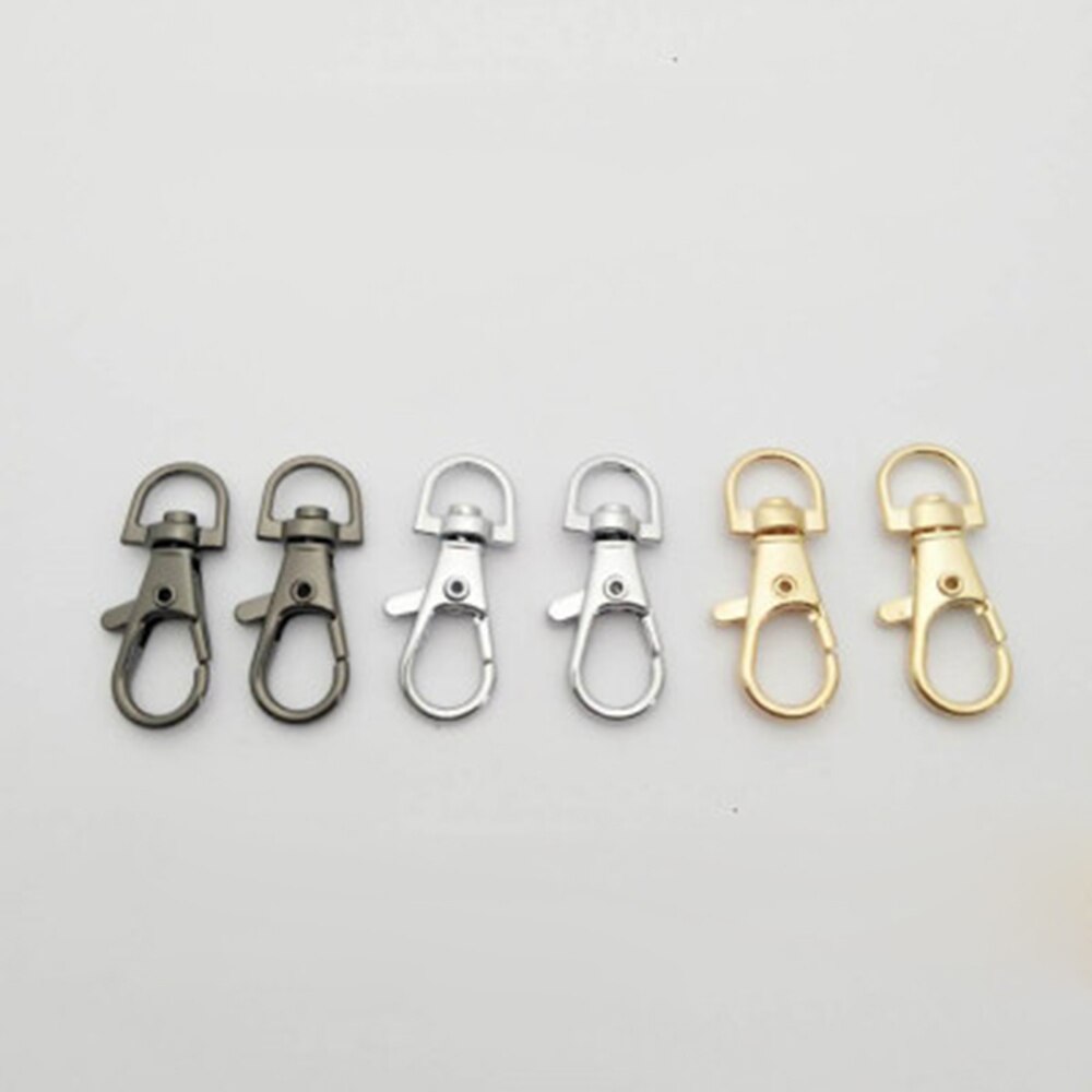 5Pcs Metal Swivel Trigger Karabijn Karabijnhaak Sleutelhanger Ring Lanyard Diy Craft Outdoor Rugzak Tas Onderdelen Accessoires