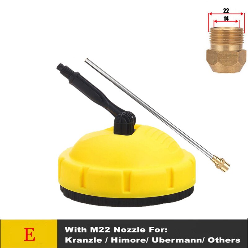 Spazzola per pavimenti con pulizia a spruzzo rotante per idropulitrice ROUE per Karcher/Nilfisk/Elitech/Lavor.: E