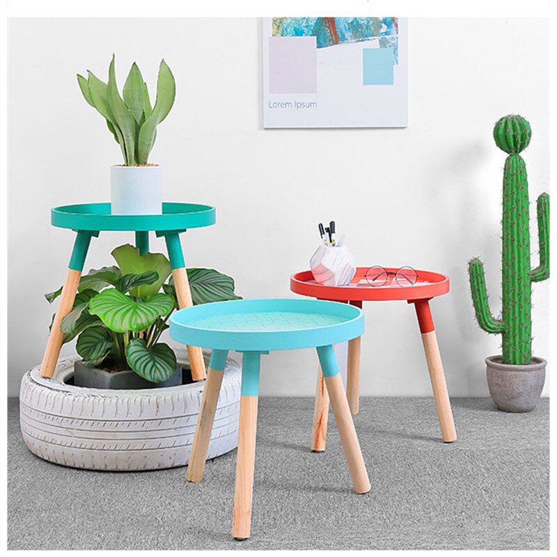 Bank Bijzettafel Kleine Tafel Woonkamer Koffietafel Sofa Meubels Bijzettafel Eenvoudige Salontafel Kleine Ronde Massief Houten lade