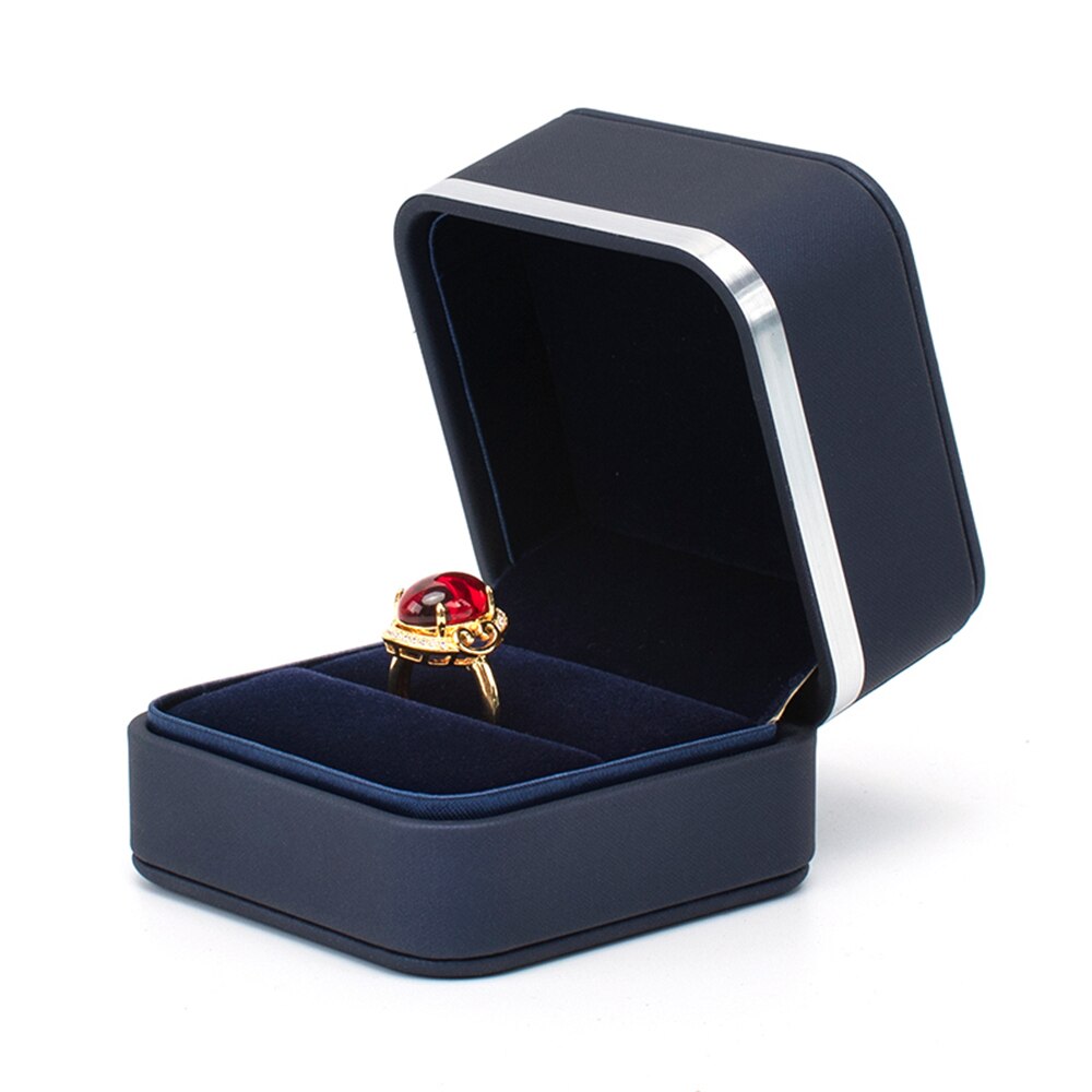B-LIFE Ring Pendant Bearer Box Jewelry Display Case or Proposal Engagement Wedding Anniversary Romantic Birthday Valentine: p 1