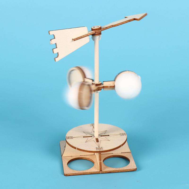 Barn vindflöjel modell skickligt och utsökt utseende diy riktning experiment kit skolstudent vetenskapliga leksaker