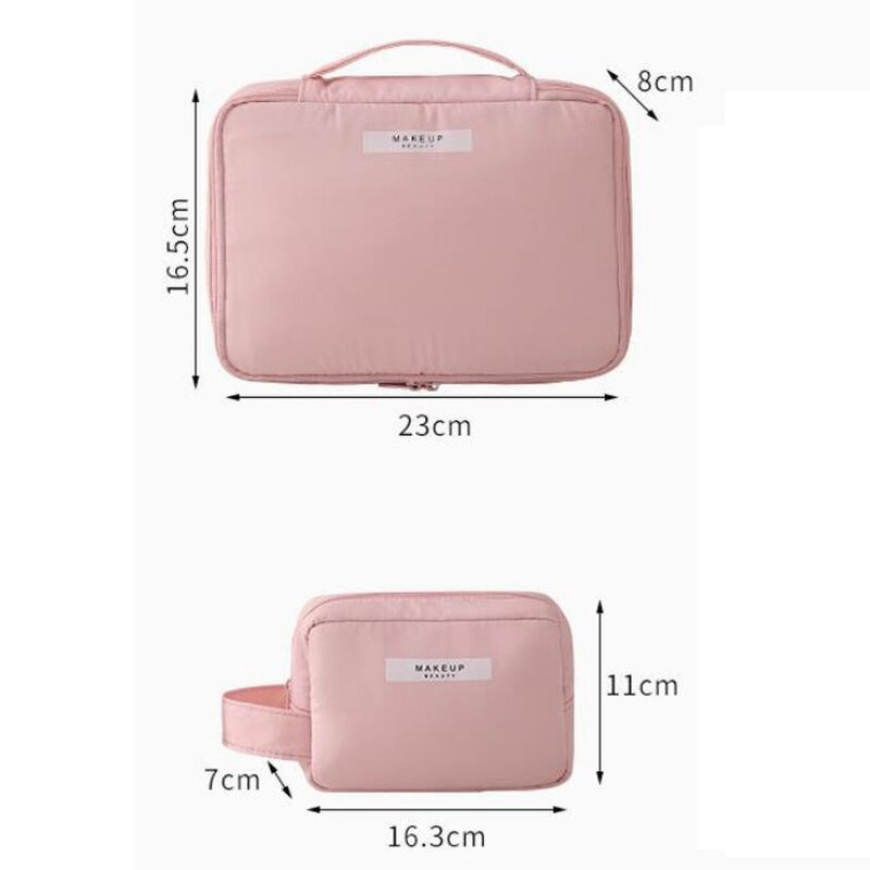 Borsa per trucco per donna articoli da toeletta Organizer custodia da viaggio impermeabile custodia per cosmetici portatile di grande capacità femminile