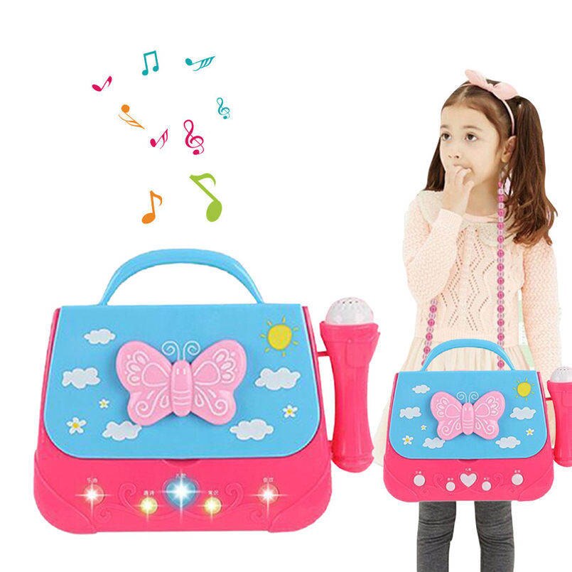 Battery Operated Portable Singing Machine With Adorable Sing-Along Boom Box Toys For Girls As Musical 20