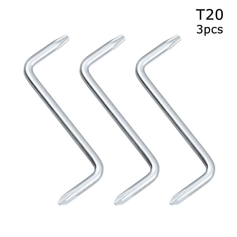 Z-Type Screwdriver L-Shaped 90-Degree Right-Angle Elbow Bend Slotted With Magnetic Short Screwdriver Car Fender Tool: T20