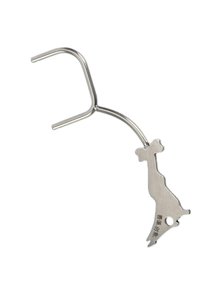 Stainless Steel Toothpick Dental Floss Reusable For Flossing Holder Portable ECO-friendly Teeth Cleaning Tools: Giraffe Shape