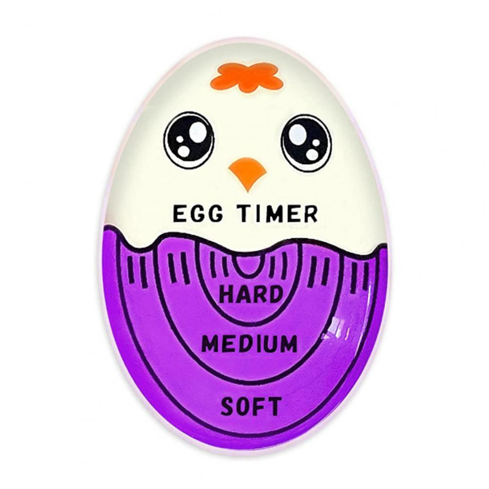 Kitchen Egg Timer Food Grade Color Changing Egg Timer for Accurate Soft Medium Hard Boiled Eggs Temperature Mini Kitchen Gadget: WHITE