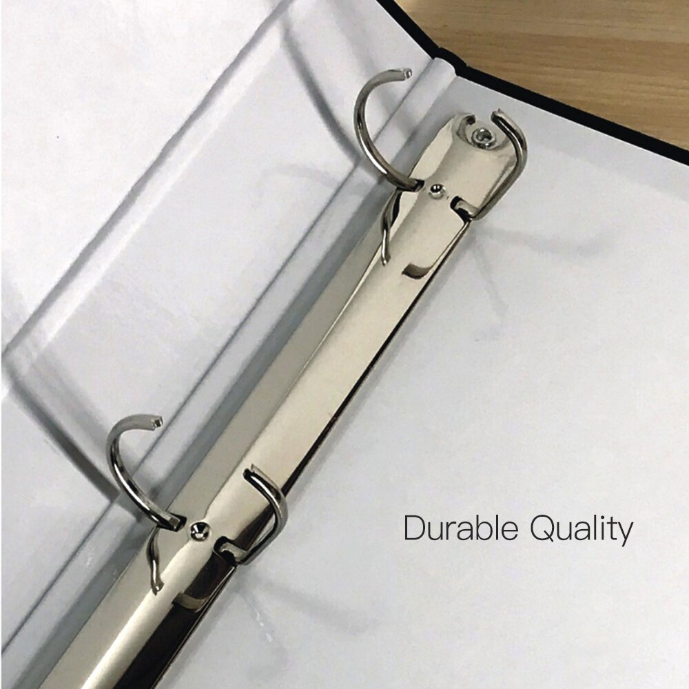 A4 3-Ring Binder Document Organizer Storage Durable File Folder Stationery for Business Office School