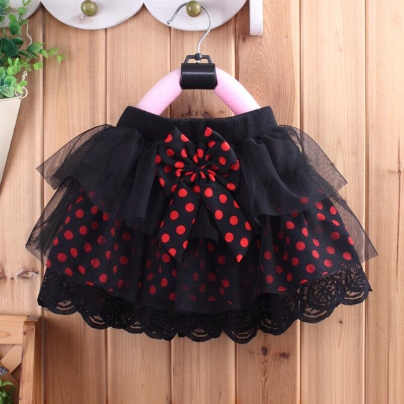 Lente Herfst Zomer Kind Baby Peuter Tutu Cake Rok Dot Kant Boog Prinses Meisjes Rokken Ballet Dans Rok Tutu JW2996