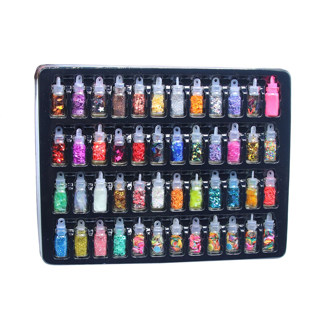48Stck Pailletten/funkeln Füllstoff Flauschigen Schleim Spielzeug Charme Lizun Modellierung DIY Tonne Bausatz Zubehör Liefert Lustige Für freundlicher