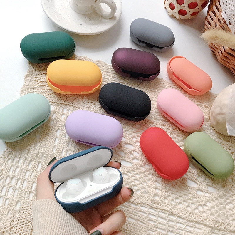 12Colors Silicone Case Protective Cover For Samsung Galaxy Plus Bluetooth Earphone Soft Silicone Cover For Buds Protective Case