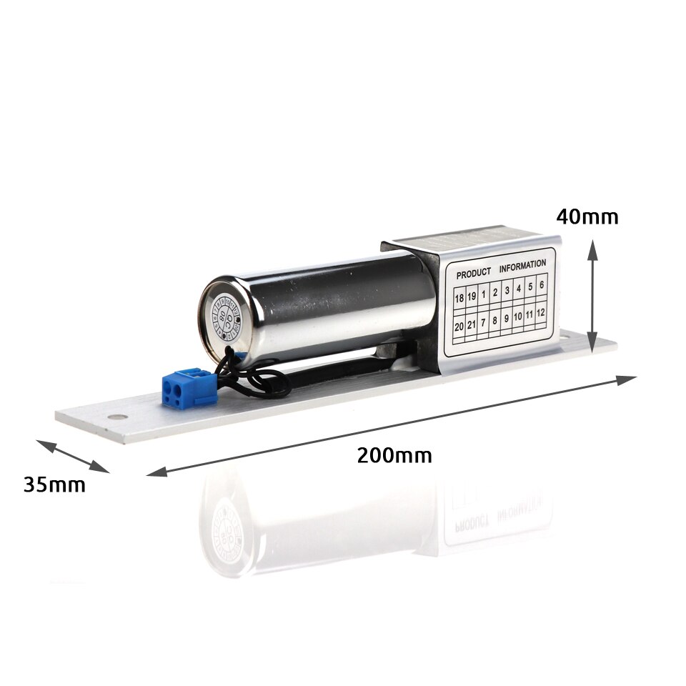 Electric Bolt Mortise Door Lock Electronic intelligent Stainless Steel Heavy-duty Fail-Safe Door Access Control Security