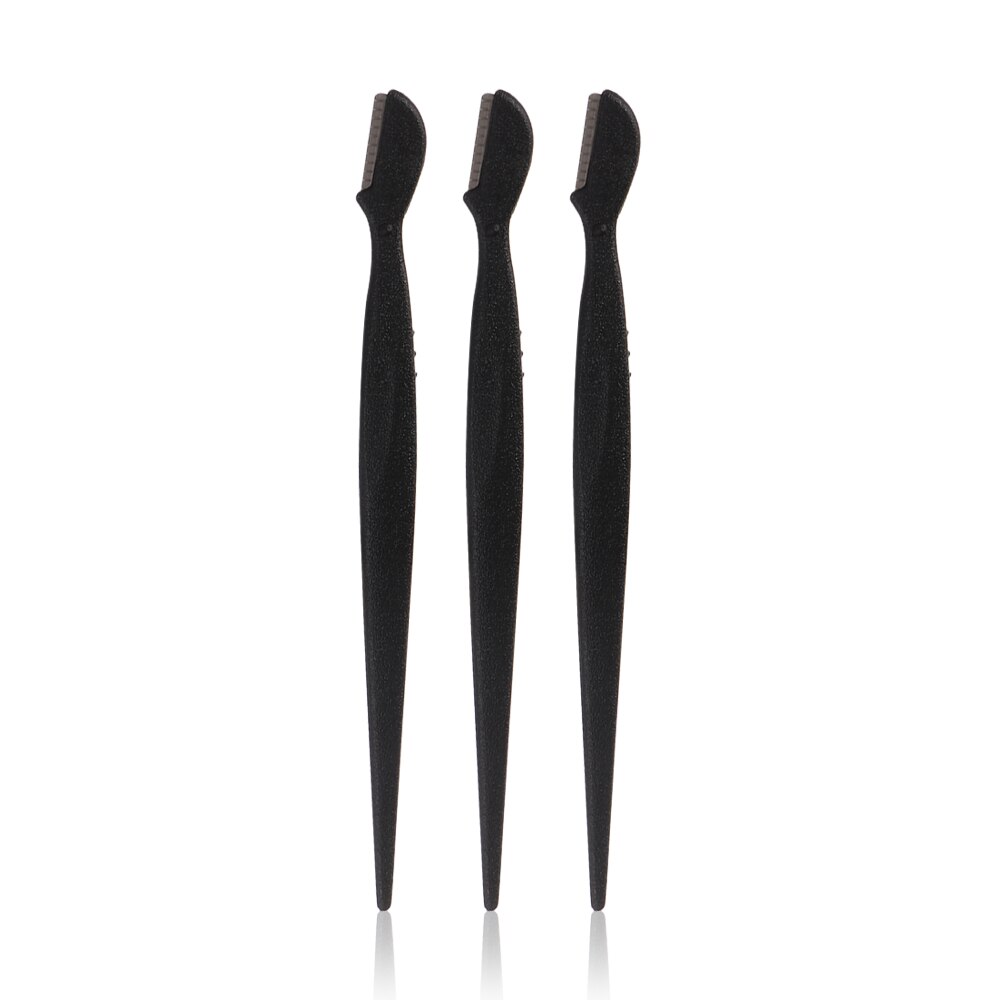 1/3 stk mini bærbart øjenbryn barbersikkert bladformer barberblad læbe øjenbryn hårfjerner trimmer ansigtsmakeup værktøj: 3 stk