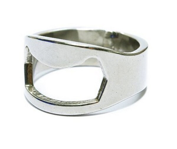 20mm/22mm Unique Versatile Stainless Steel Finger Ring Ring-Shape Beer Bottle Opener