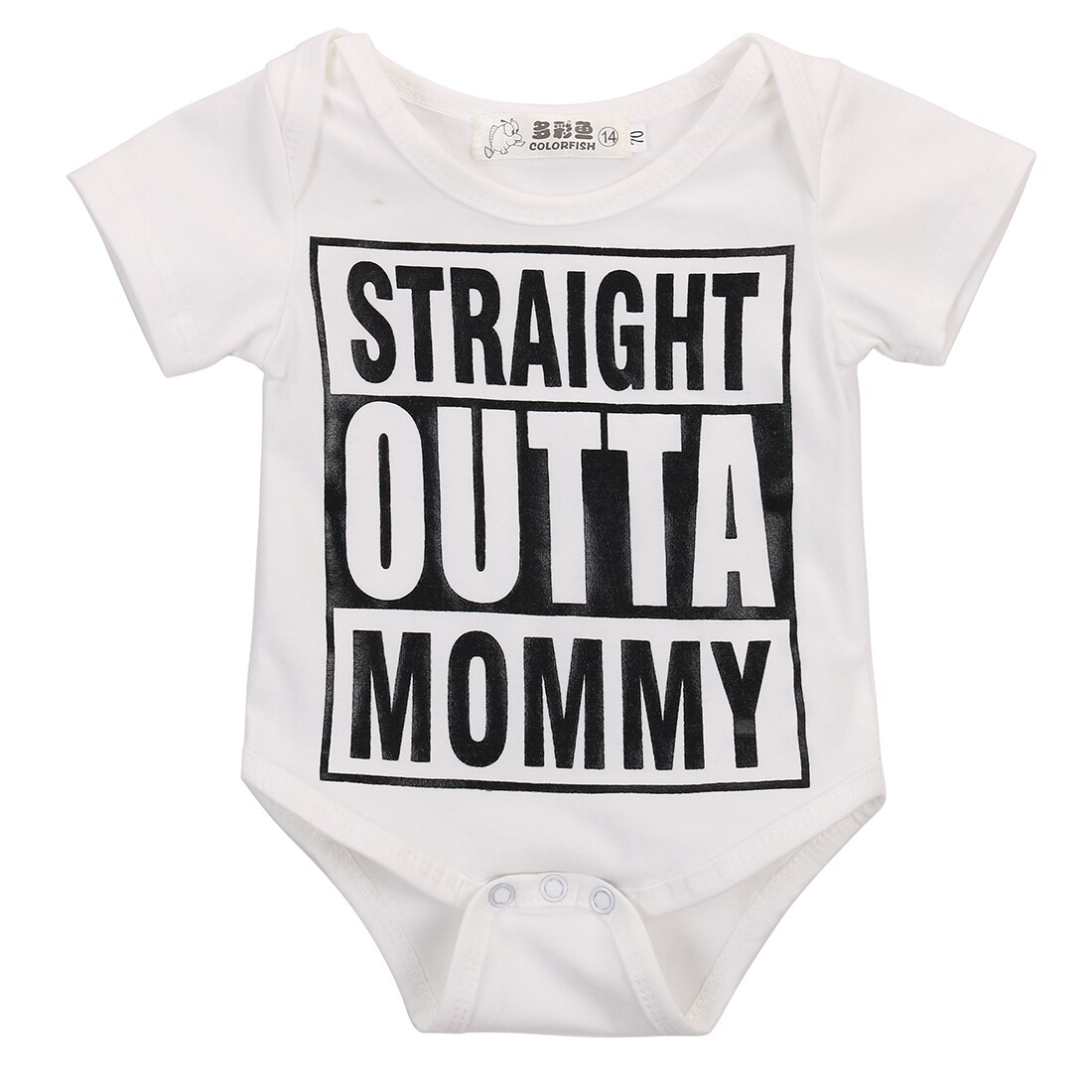 0-18M Casual niños niñas niños manga larga fuera de letra de impresión mono de algodón trajes de una sola pieza ropa: 12 meses