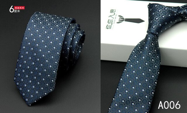 Mens Silk Tie Navy Blue Yellow Striped Slim Necktie 6cm Business Wedding Gravatas Luxury Handmade Gold Tie: 14