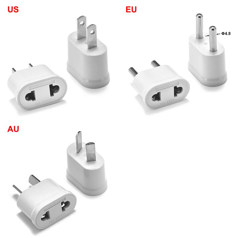 Europese Plug Adapter AU Australische Power Adapter Plug Converter Amerikaanse US naar EU Plug Travel Adapter Sockets Charger Outlet