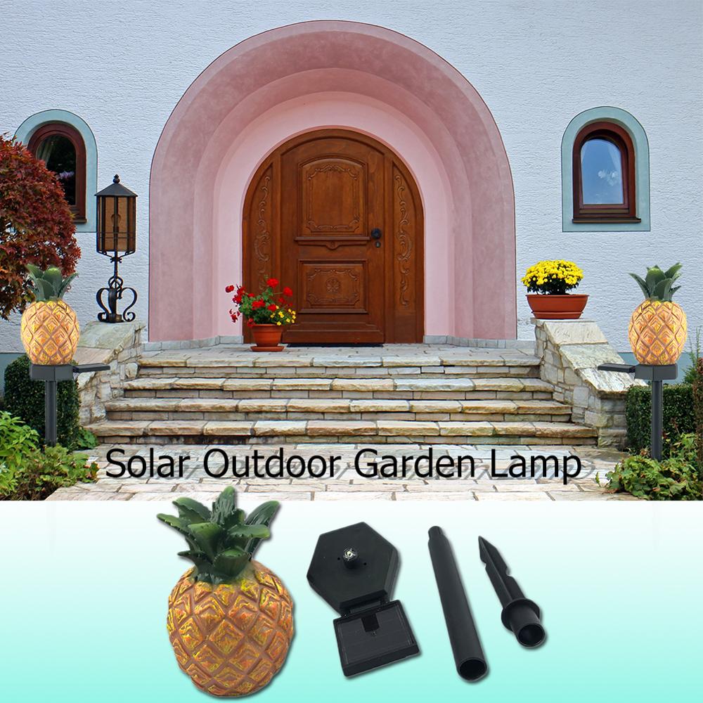 Led ananas aurinko nurmikkolamppu anturin ohjaus piikki lamppu energiavalo  ip65 vesitiivis puutarhavalaistukseen sisäpihalle