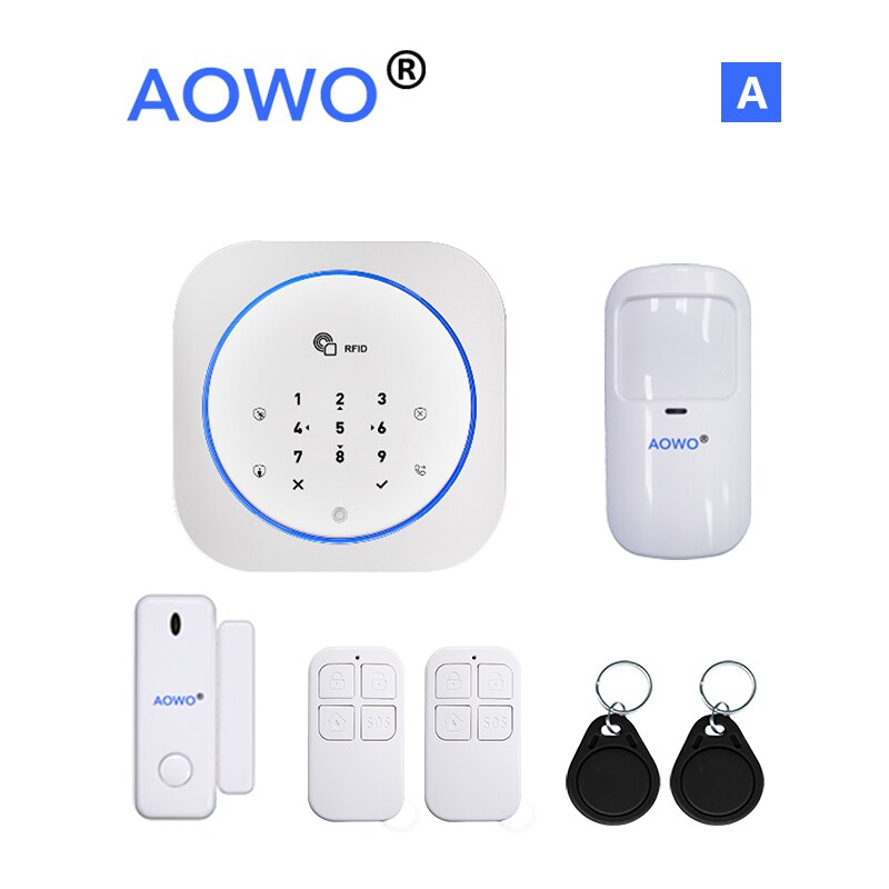 Wireless GSM Home Security Alarm System With Touch APP RFID SMS Voice Auto Dial PIR Motion Detect Sensor Burglar Intruder Alarm