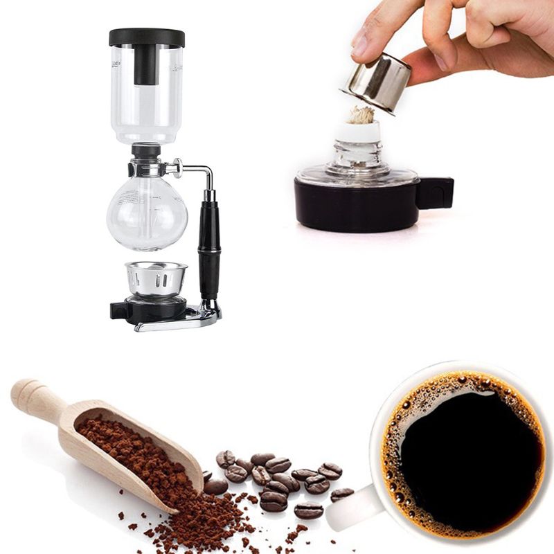 Coffee Siphon 5-Cup Coffee Syphon Tabletop Siphon Coffee Siphone Coffee Maker