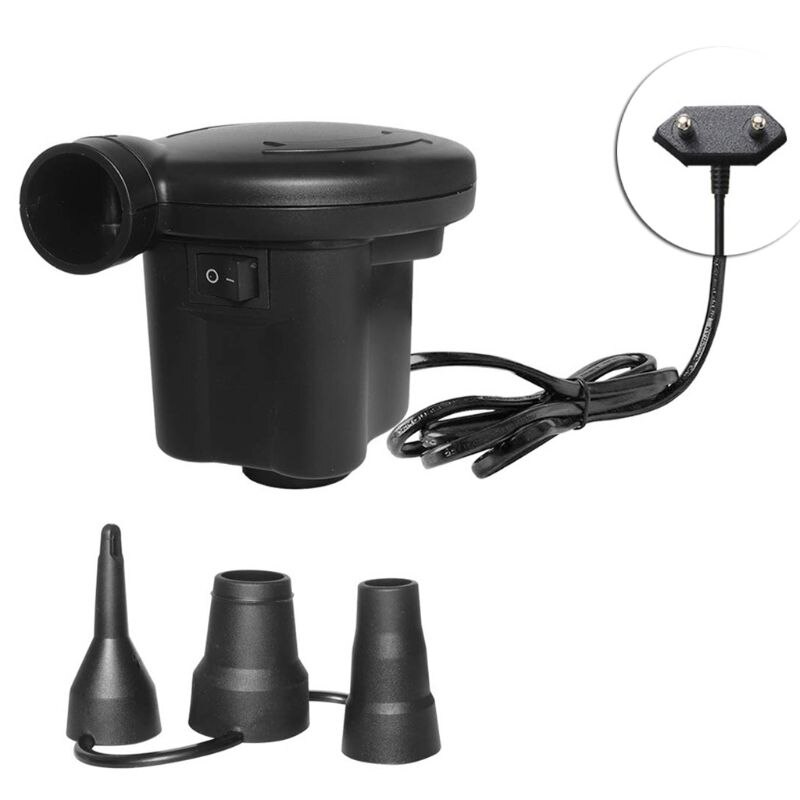 Pompa nadmuchiwana elektryczny materac dmuchany pompa kempingowa pompa sprężarki powietrza przenośna szybka napełniająca pompa powietrza robić użytku domowego: EU wtyczka