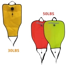 30LBS Tpu Duiken Lift Tas Drijfvermogen Salvage Tas Voor Rescue Schat Zoeken 50LBS Reflecterende Strip Drijfvermogen Tas Water Veiligheid