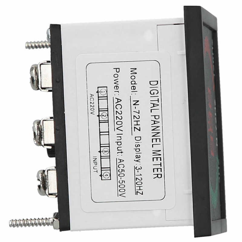 LED Display Portable AC 220V 3‑120HZ Hz Meter Digital Frequency Meter Measure Tool for Telecommunication Electric