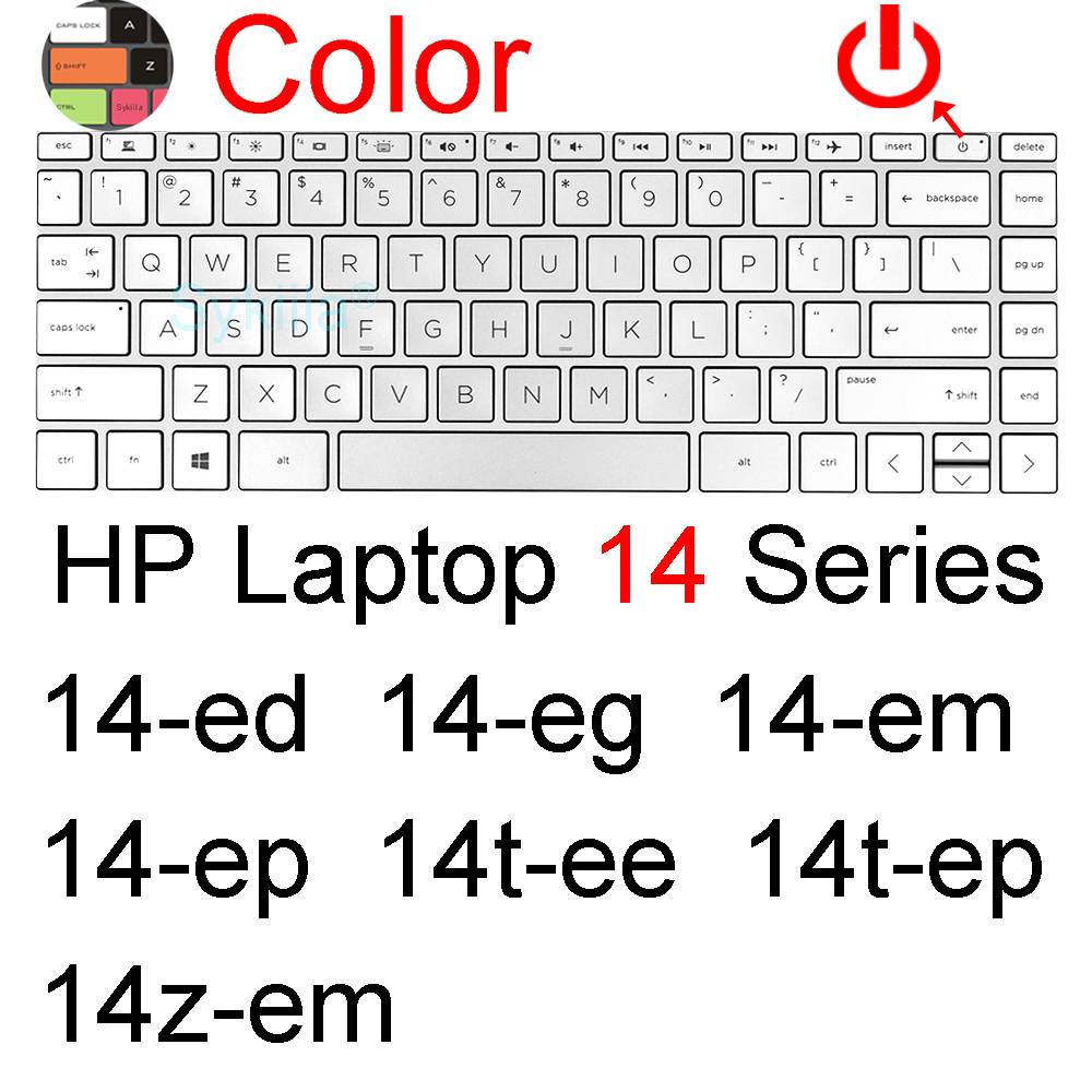 Keyboard Cover for HP Laptop 14 14t 14-ep 14-em 14-eg 14-fr 14-fq 14-dq 14-dr Essential 14g 14s 14z Silicone Protector Skin Case: Gold