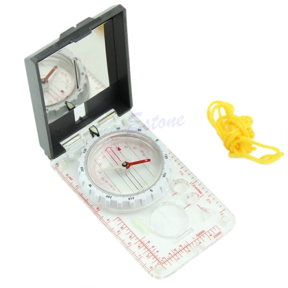 Mini Ruler Map Scale Mirror Navigation Compass Sco... – Vicedeal