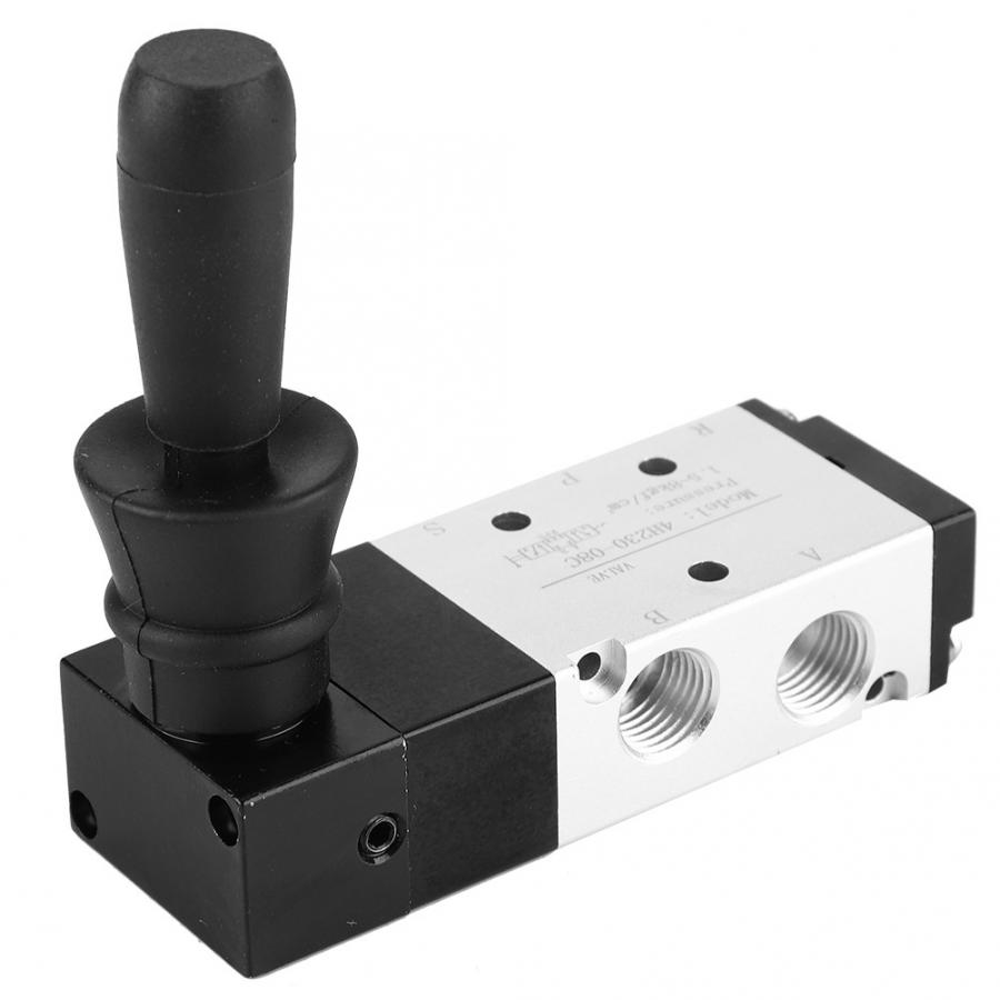 Pneumatic Manual Control Valve 5 Port 3 Position Hand Lever Valve 0~0.8Mpa 4H230-08/4H330-10/4H430-15