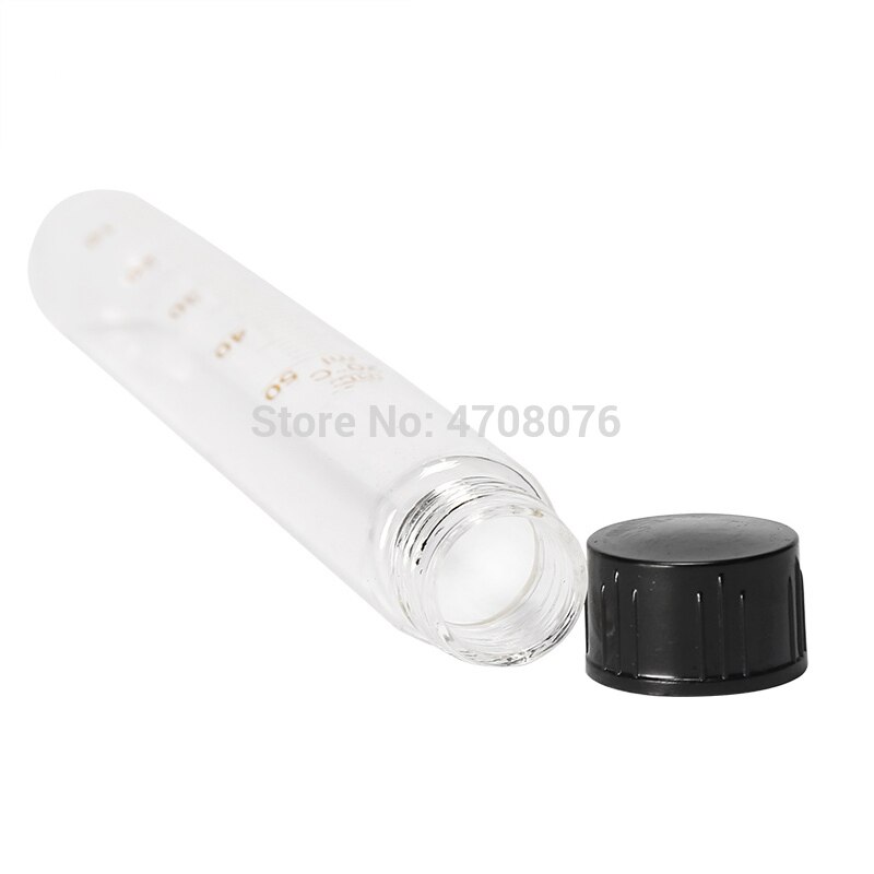 6 pcs/pack 20-25-30-50ml Glass Centrifuge Tube With Screw Lid Graduated Test Tube with cover Round bottom for chemistry test