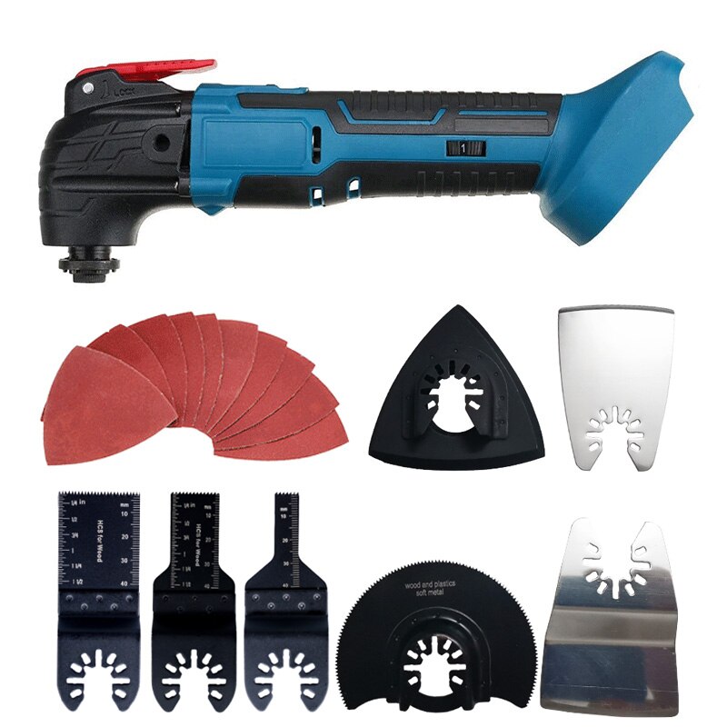 21V Oscillating Multi-Tool Variable Speed Cordless Brushless Electric Saw Trimmer Woodwork Shovel Cutting Tool With Accessories: Default Title