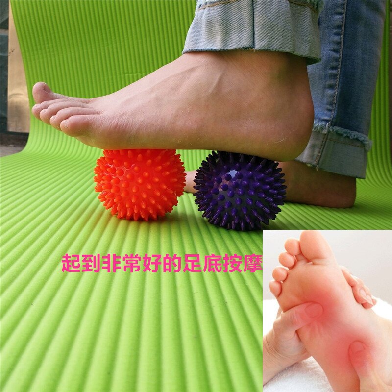 7/7.5 centimetri di Yoga della Sfera di Massaggio Rilassante Muscolare Sfera di Massaggio Rilassante Muscolare Fitness Fallo di Mano-Piede Hedgehog Sfera di Massaggio