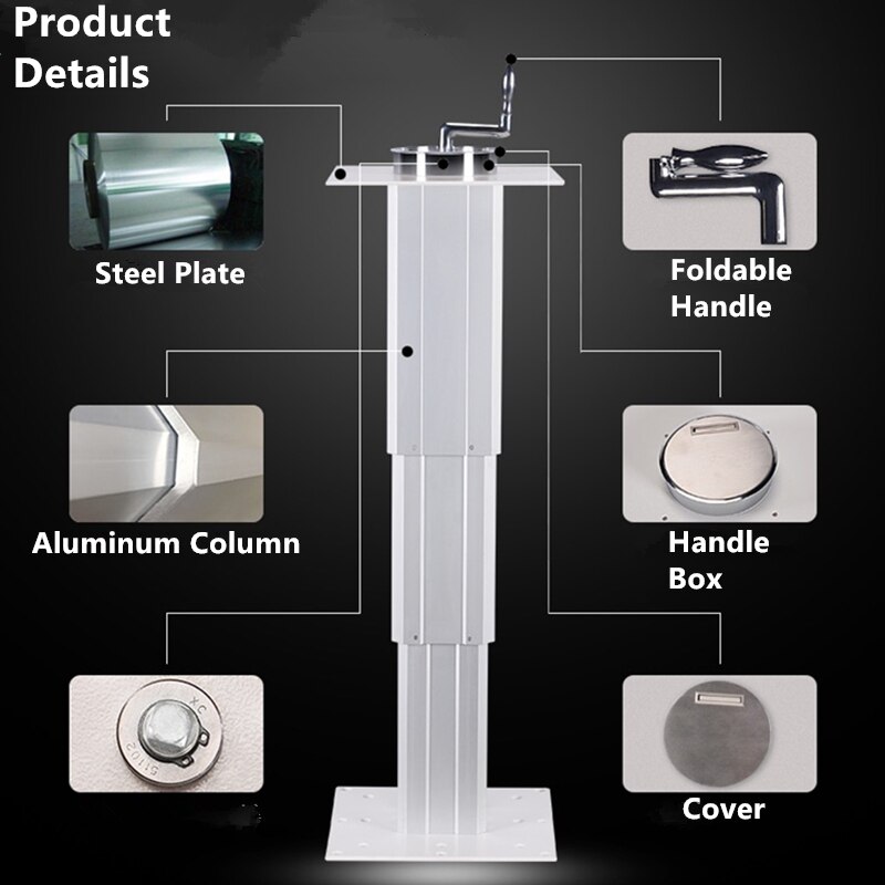 JayCreer Liftable Scalable RV Table Desk Lifter Leg Attachments Mount For Boat,Marine ,RV,Home ...