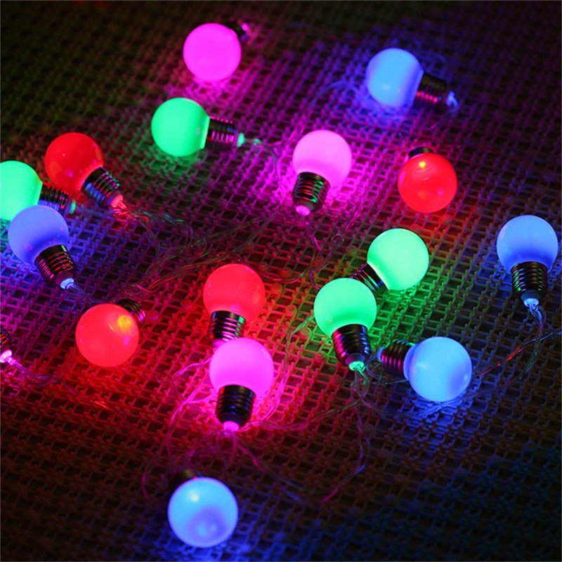 Led 3m 20 g45 globuslys rgb og varm hvid til indendørs udendørs stemningsindretning julebryllupslys batteridrevet