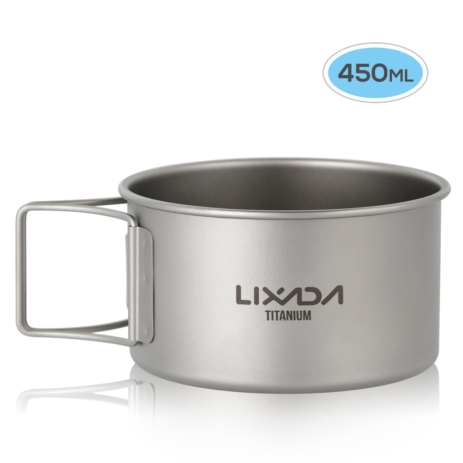 Lixada Titanium Kommen Met Vouwen Handgrepen Diner Voedsel Container Voor Outdoor Camping Wandelen Backpacken Camping Besteck Opvouwbare